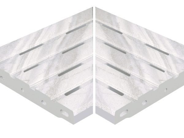 Tibet Blanco - Corner Grid