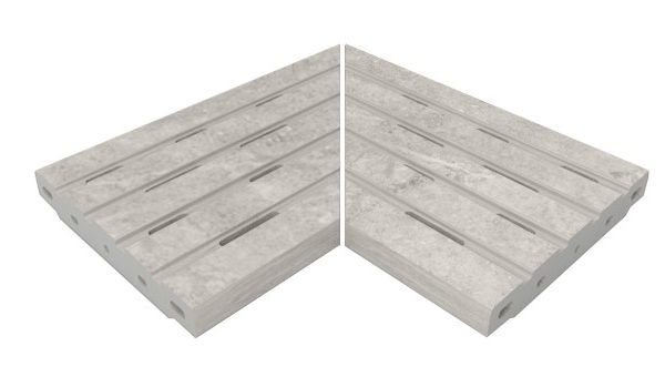 Petra Gris - Corner Grid