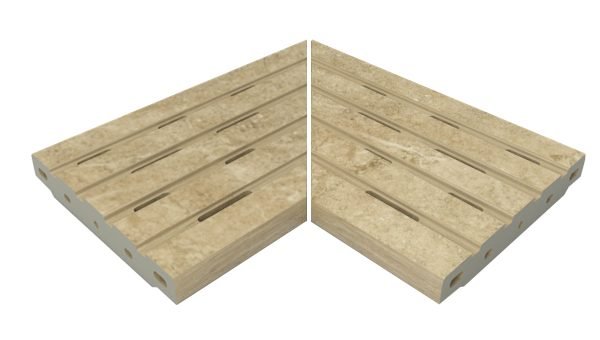 Petra Ocre- Corner Grid