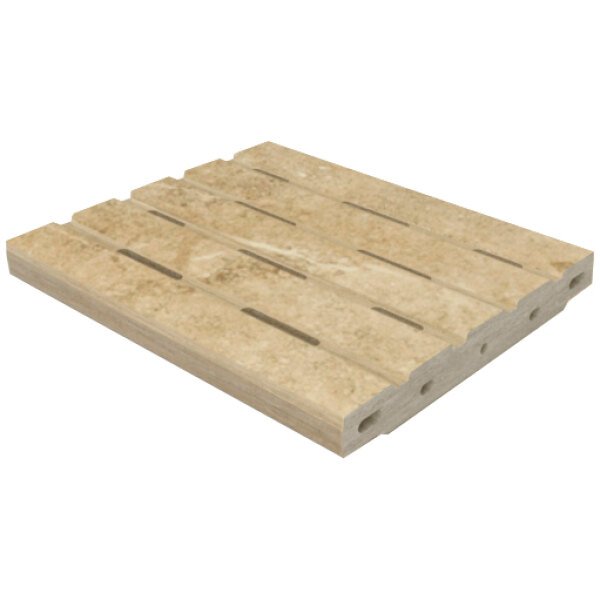 Petra Ocre - Monocompact Grooved Grid