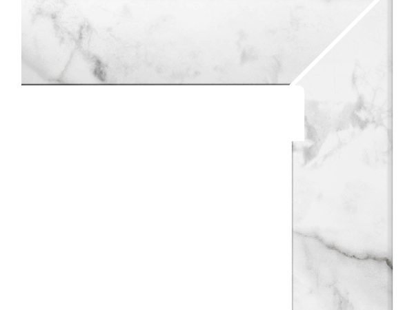 Carrara Blanco - Straight string Right side