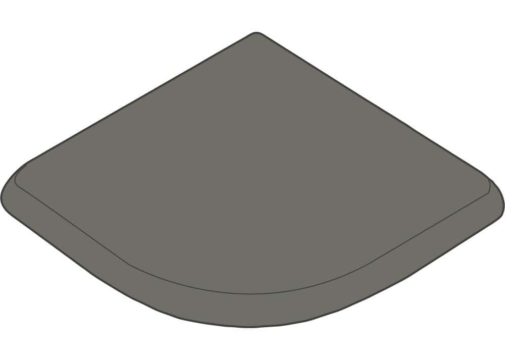 Aciker Plus Grey Bullnose External Corner