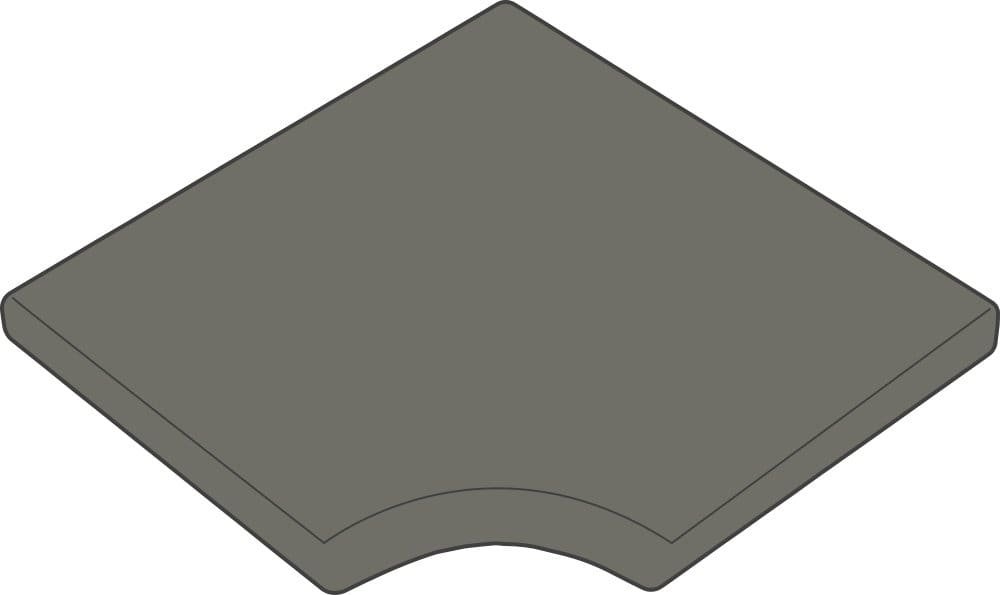 Aciker Plus Grey Bullnose Internal Corner