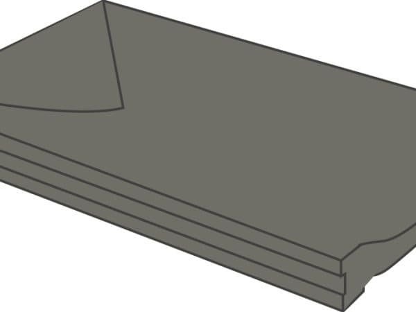Aciker Plus Grey End Channel Piece