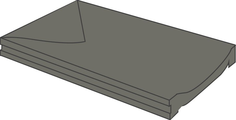 Aciker Plus Grey End Channel Piece